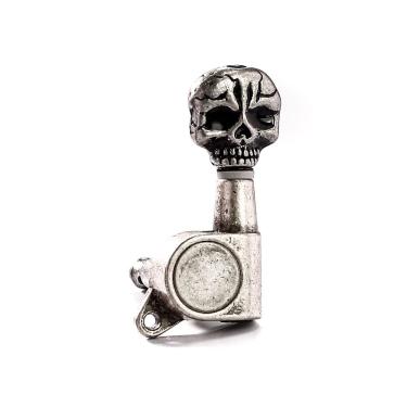 Imagem de Tarraxa para Guitarra J07SKL-ASV-L6 Caveira Canhoto L6 Engrenagem 15:1 Prata Relic Spirit
