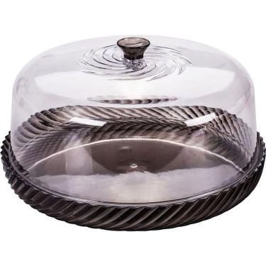 Imagem de Boleira Baixa Twist A1 para Bolos e Sobremesas em Plástico Livre de BPA Reciclável Plasútil