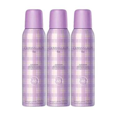 Imagem de Kit Desodorante Giovanna Baby Lilac Aerosol 48h 3 unid