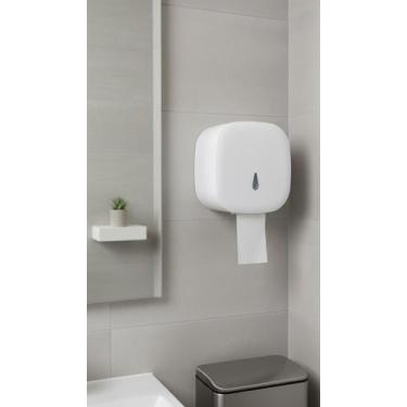 Imagem de Dispenser Papel Higiênico Rolão 300/500m Branco - Congratulations Stor