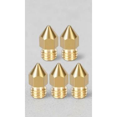 Imagem de Kit 5 Bicos Impressora 3D 0.8mm 1.75mm - Congratulations Store