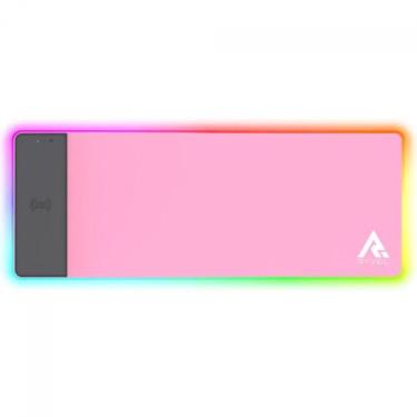 Imagem de Mousepad Gamer Ryvel Pink RGB Charge, Grande, 800x300mm, Com Carregado