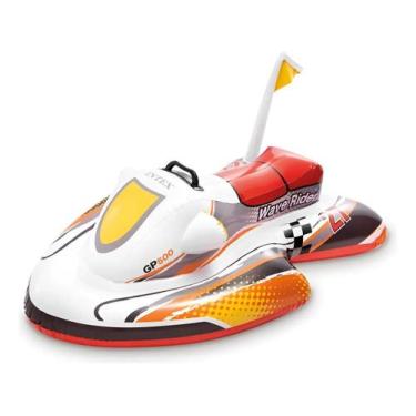 Imagem de Boia Infantil Jet Ski Moto Aquática Inflavel Resistente Segura Para Pi