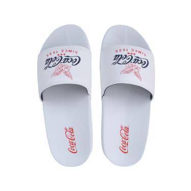 Imagem de Chinelo Feminino Coca Cola Shoes Slide Always Branco CC3356