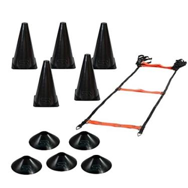 Imagem de Escada Agilidade 2,5m + 05 Pratos + 05 Cones Para Circuito
