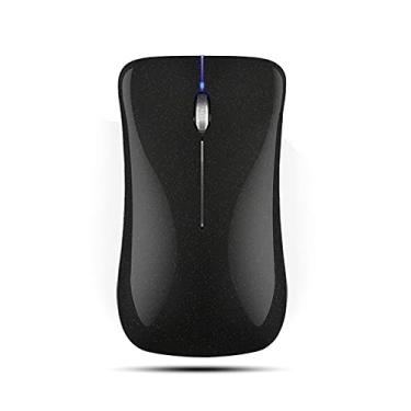 Imagem de Mouse sem-fio,Mouse sem fio T23 2.4G+BT3.0+BT5.0 3 modos Mouse ergonômico embutido 400mAh bateria recarregável para computador portátil preto
