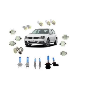 Imagem de Golf 2011 À 2013 Farol Alto Baixo Milha Super Branca + Led