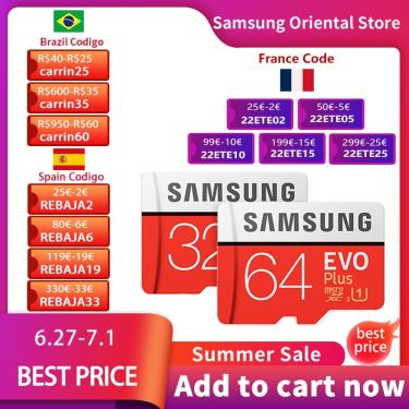 Imagem de Samsung-cartão de memória 100% original  micro sd  128gb  512 gb  256gb  32 gb  64gb  microsd  sdhc
