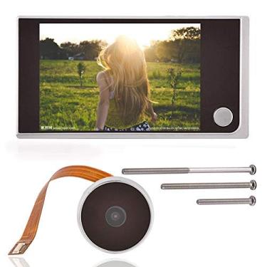 Imagem de Câmera de visualização de porta, visualizador de porta digital Tangxi, visualizador de olho mágico de porta com tela LCD de 3,5 polegadas + câmera + monitoramento de 24 horas + ângulo de visão de 120°, câmera eletrônica olho de gato para segurança doméstica
