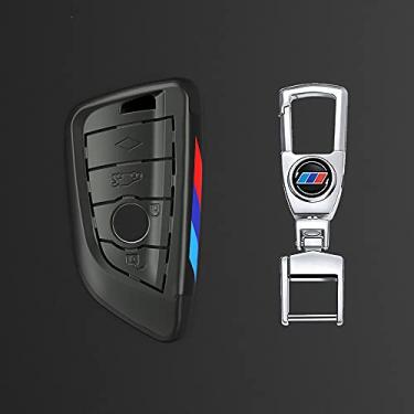 Imagem de CSHU Porta-chaves da capa do carro Porta-chaves Porta-chaves Bolsa-chave, adequado para BMW F15 F16 F48 G30 F85 G11 X1 X5 X6 M 2018 X1 X3 X4 X5 X6 35i 50i, cinza 2