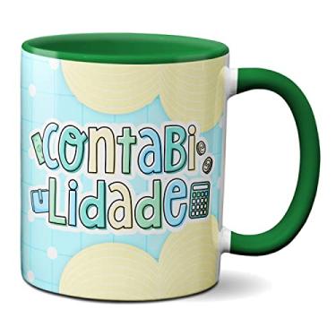 Imagem de Caneca Contador Profissão Contabilidade Criativo Presente (Verde)