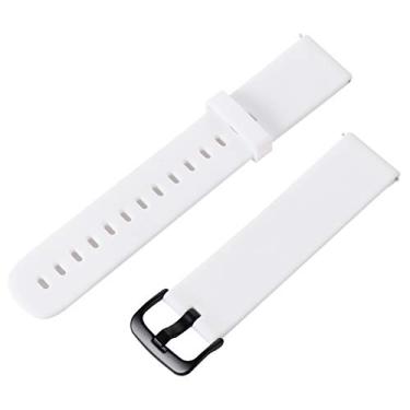 Imagem de VILLCASE Pulseira de Substituição de Relógio Inteligente Branco 20Mm Pulseira de Relógio de Silicone Pulseira de Fivela Ajustável Compatível para Amazfit Bip Amazfit Lite