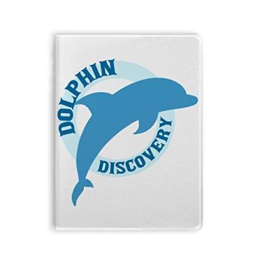 Imagem de Diário de capa macia com estampa de golfinho Blue Ocean Streamline