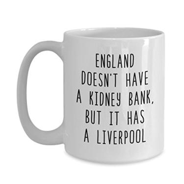 Imagem de Caneca engraçada English Puns Londres Inglaterra Reino Unido Grã-Bretanha Liverpool - Caneca de café divertida - ideia de
