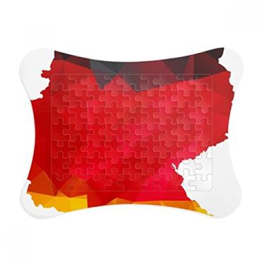 Imagem de Moldura de quebra-cabeça com mapa da bandeira nacional da Alemanha para decoração de imagens