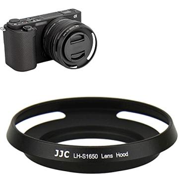 Imagem de JJC Protetor de para-sol de metal com montagem rosqueada para Sony E PZ 16-50mm f/3.5-5.6 OSS SELP1650 lente Sony ZV-1F ZV1F ZV-E10 A6600 A6500 A6400 A6300 A6100 A6000 A5100 0 A50 00
