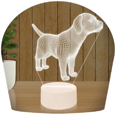 Imagem de Luminária Led 3D Cachorro Abajur