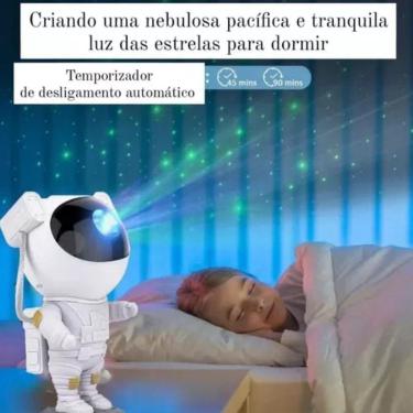 Imagem de Luminária Projetor Galáxia Astronauta 360º Controle