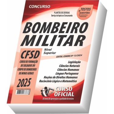 Imagem de Apostila Bombeiro Militar MG - Cfsd - Soldado
