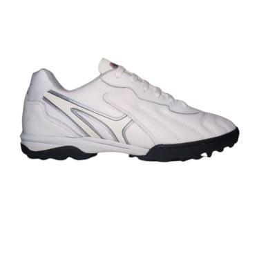 Imagem de Mathaus, Chuteira Society Couro Original Mathaus Veneza Branca S160 Tamanho:44;Cor:Branco;Gênero:Unissex