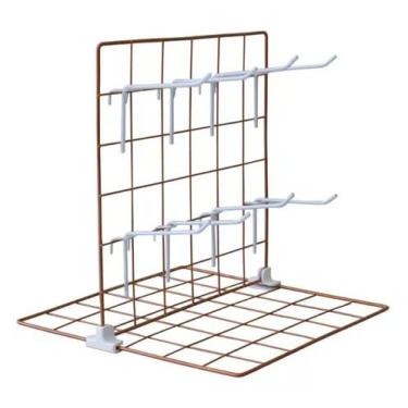 Imagem de Expositor para Chaveiro e Bijuteria 0,30 x 0,30m com 8 Ganchos COR:ROSÉ