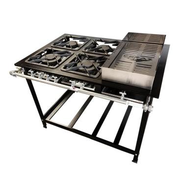 Imagem de Fogão 4 Bocas Banho Maria Baixa Pressão Linha Gold Cefaz CFZG-127 B