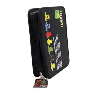 Imagem de Generic Bolsa de acessórios para árbitro de futebol, equipamento portátil com fecho de zíper, bolsa de transporte para placa tática de futebol, apito de, 2.7 pol. x 11.9 pol. x 8.3 pol.