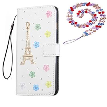 Imagem de Capa para Samsung Galaxy S22 Plus, capa protetora de couro brilhante e alça de pescoço [suporte] [compartimentos para cartões] [fecho magnético] para Samsung Galaxy S22 Plus (# 26)