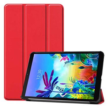 Imagem de Kepuch Couro-PU Capas Bolsas Estojos para LG G Pad 5 10.1 FHD - Vermelho