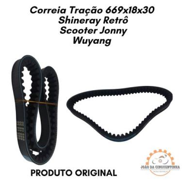 Imagem de Correia 669x18x30 Shineray Retroscooter Jonnywuyang - Vs belt