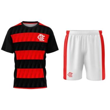 Imagem de Braziline Camiseta Flamengo Kit Mini Craque, Preto/Vermelho, G