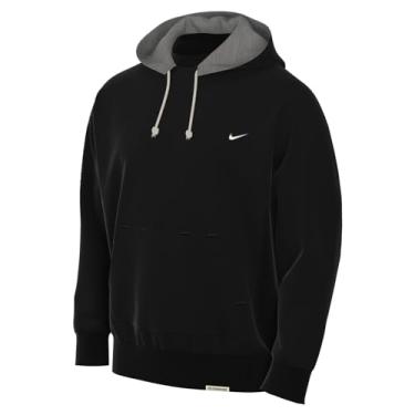 Imagem de Nike Moletom masculino unissex de basquete Dri-Fit Standard Issue (EUA, alfa, GG, regular, regular, preto/marfim pálido