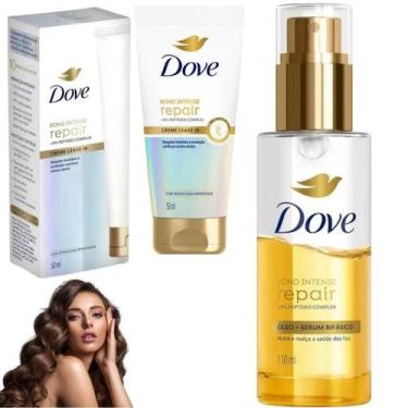 Imagem de Kit Dove Óleo Sérum Intense Repair Bond Tratamento Reparação