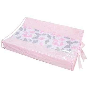 Imagem de Trocador Anatômico De Cômoda Para Bebê Gota Rosa - Avm Enxovais