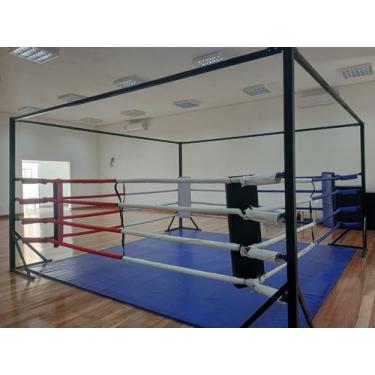 Imagem de Ringue de Boxe Muay Thai Solo Tamanho 4 X 4 metros - FORMIX 3D, Amarel