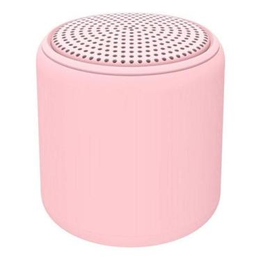 Imagem de Caixinha Som Bluetooth Silicone Speaker Amplificada Rosa - TWS