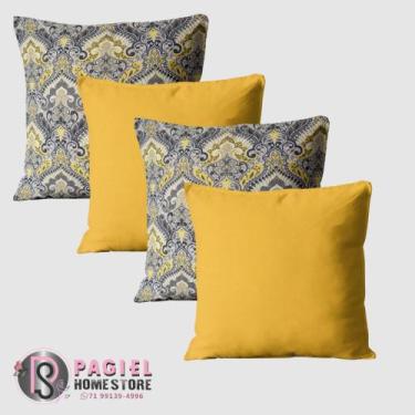 Imagem de Kit Com 4 Capas de almofada  40cmx40cm - PAGIEL HOMESTORE