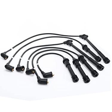 Imagem de AC PERFORMANCE Alto desempenho (8113) RC-NX14 Conjunto de fios de vela de ignição profissional para NISSAN 1996-2004 / INFINITI 1997-2000, 450ohms/pé