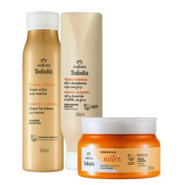 Imagem de Combo Tododia Natura Cabelos Nutrição Pêssego e Amêndoas Shampoo Condi