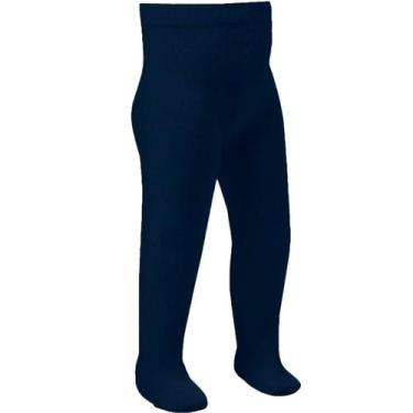 Imagem de Meia Calça Infantil Menina Grossa Casual em Algodão Trifil T06892, Mar