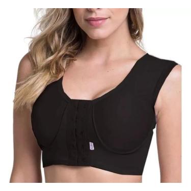 Imagem de Sutiã Pós Cirúrgico Reforçado Fecho Frontal Biobela - 1630, BEGE, PP40