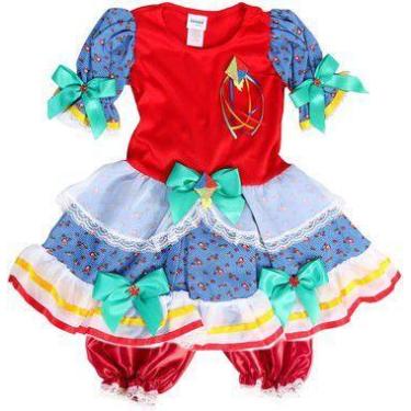 Imagem de Vestido Caipira Maçã do Amor - FESTA JUNINA - QUIMERA KIDS - Tango Fan