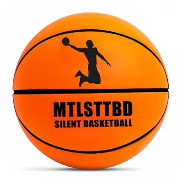 Imagem de mtlsttbd Bola de basquete silenciosa 2026 - Tamanho 7 (74.9 cm) Upgrade Dribble Dream Silent Basketball, tecnologia de espuma sem ar ranhurada para sem som para drible silencioso e treinamento interno