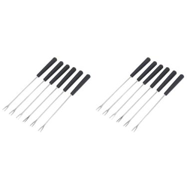 Imagem de Garfos de Fondue de 12 Unidades, Garfos Multicoloridos à Prova de Calor para Bolo, Chocolate, Frutas, Queijo, Fondue