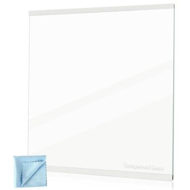 Imagem de [Atualizado] W11130202 Prateleira de vidro para freezer, prateleira de vidro de geladeira (superior) adequada para geladeiras Whirlpool, tamanho 29,7 cm x 28,9 cm, substitui W10773886, W10527848,