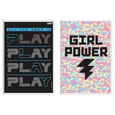 Imagem de 4 Cadernos Broch 1/4 96fls Pequeno Capa Flexível C/Pauta