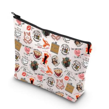 Imagem de Bolsa de maquiagem de vampiro, amante de vampiros, odiadores de sol, presente VHS, filme cosmético, sobrenatural, preto, comédia, filme de terror, Mate