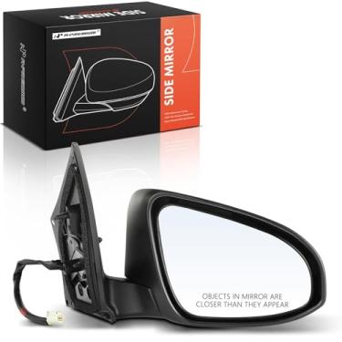 Imagem de A-Premium Espelho de porta elétrico do lado do passageiro - compatível com Toyota Corolla 2014 2015 2016 2017 2018 2019 - Espelho retrovisor externo não aquecido dobrável manual preto - Substituição # 8791002F81C0