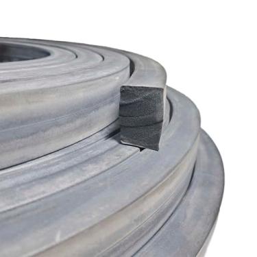 Imagem de Borracha Perfil Esponjoso Vedação 38x25mm Macio - 5 Metros Borrachas Londrina