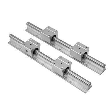 Imagem de 300mm12mm Sbr12uu Linear Eixo de Trilho de Deslizamento Com Alumínio Rolamento de Liga de Alumínio Blocos de Escorregamento para Roteadores CNC Diy Torcedores